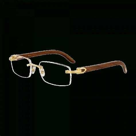 cartier wood frames men's.